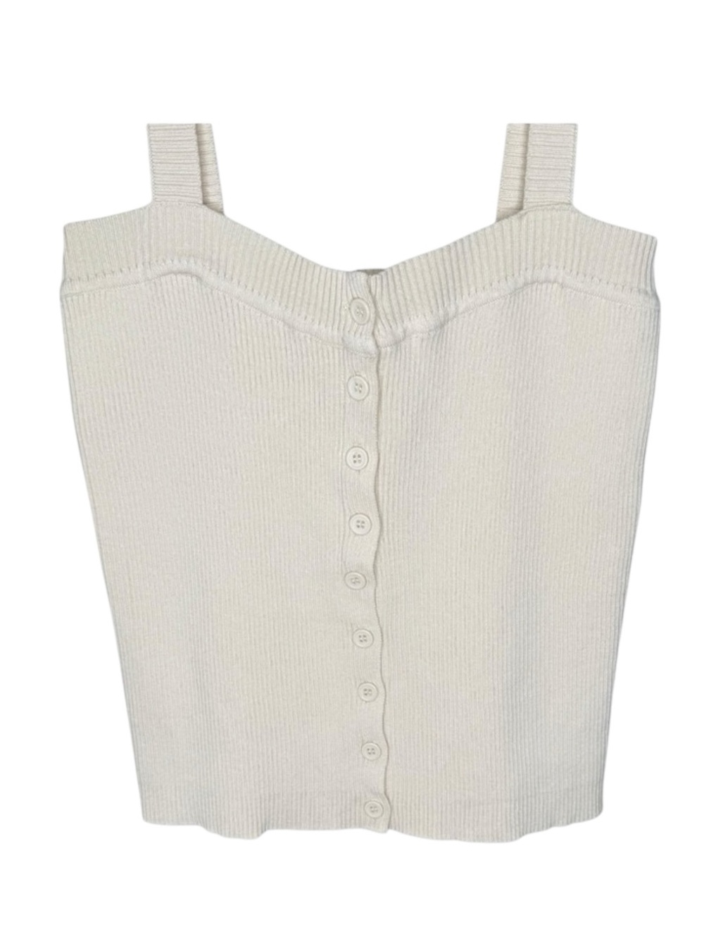Mora ❤︎︎ Made with Love ❤︎︎ Hand Knit Boho Festival Cami Tank Top ❤︎︎ Ivory M - Picture 7 of 16